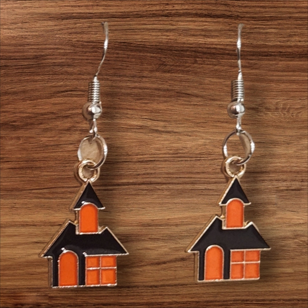 Haunted House Earrings